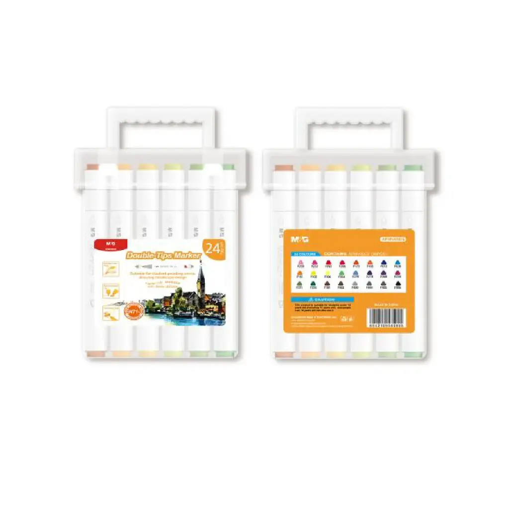طقم فنون 24 قلم M&G Marker pen set