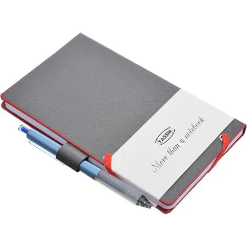 Titanium Notebook مفكرة تيتانيوم مع قلم بغلاف من البلاستيك مقاس 12 × 19 سم للملاحظات والقوائم المحمولة من ياسين 