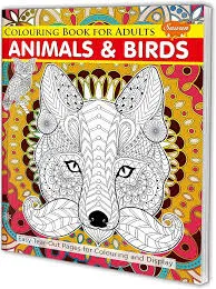 Coloring Book for Adult Animals & Birds