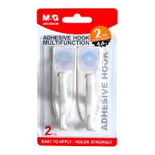 [M&G] تعليق دبل فيس   M&G Adhesive Hook 2kg 2pcs كيلو