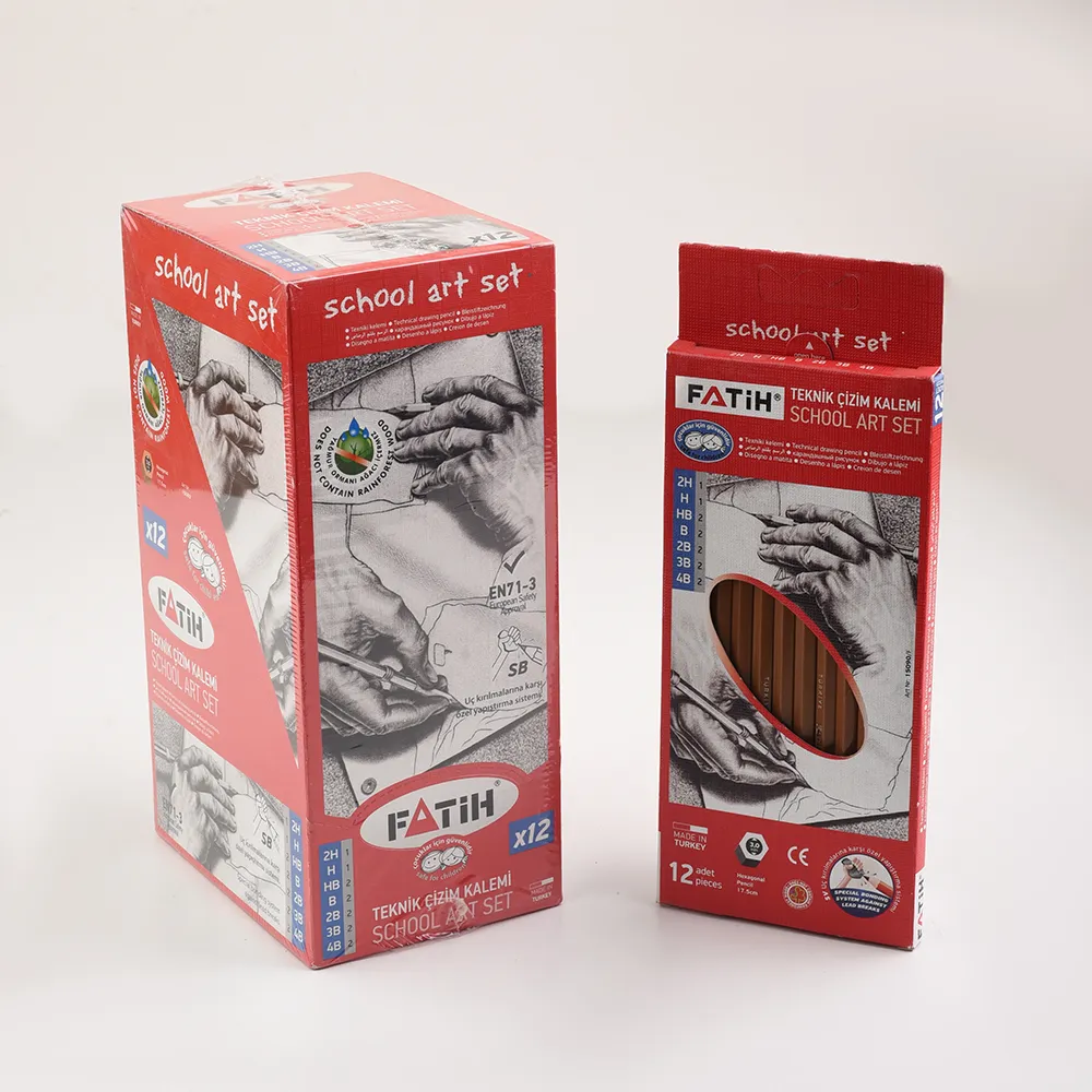 طقم اقلام درجات رصاص 12قلم Fatih