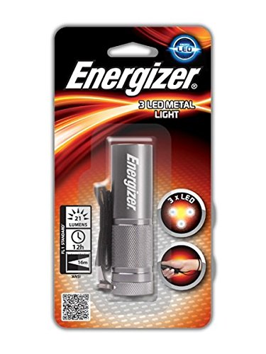 Energizer Metal 3AAA Metallic Hand Flashlight LED