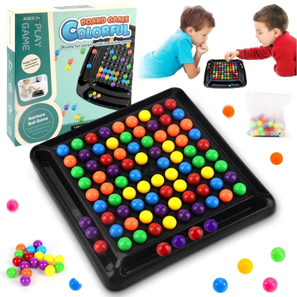 Colorful Board Game -rainbow ball game 168pcs