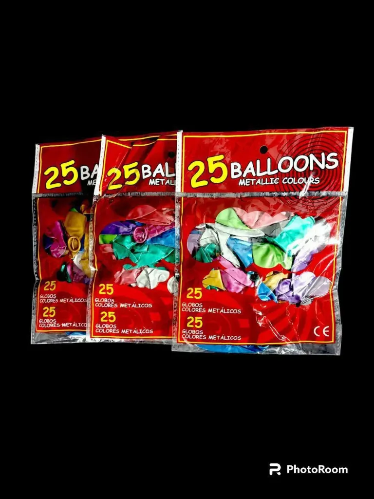 بالون 25 قطعه كروم