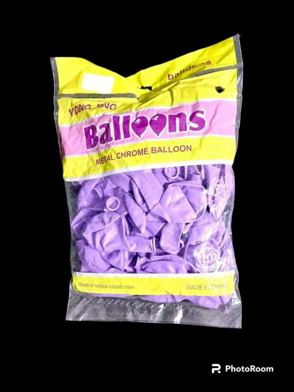 بالون 100  قطعه لون واحد