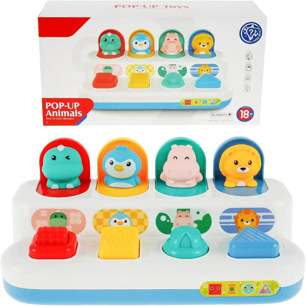 [Baby] بازل تطابق Pop-Up Animals HUANGER