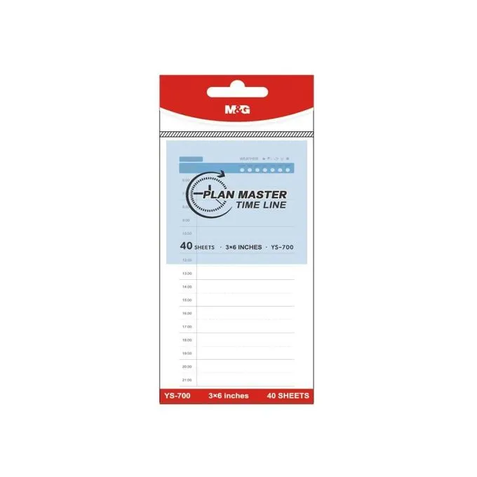 Plan master time line sticky notes