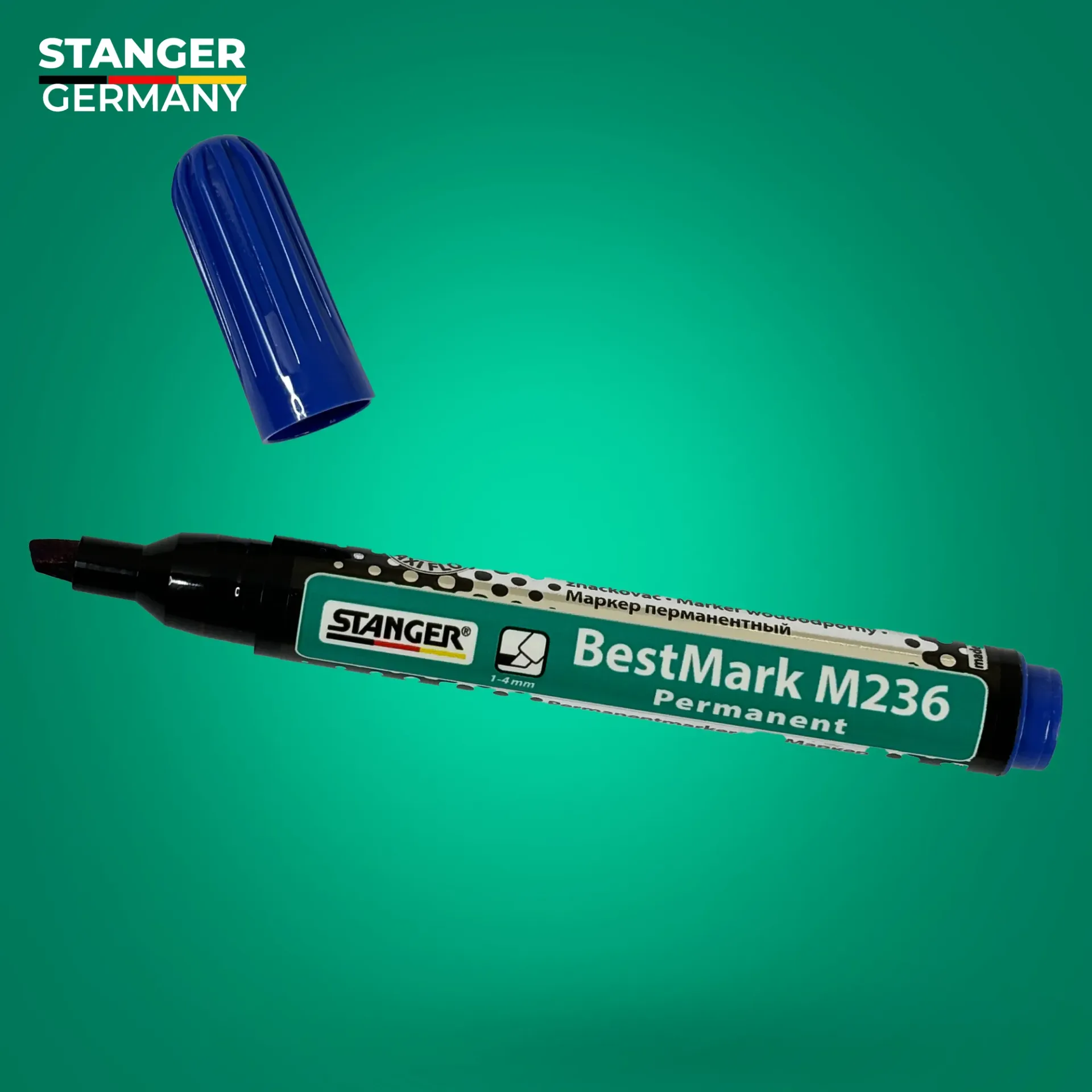 stanger قلم ماركر ثابت ازرق