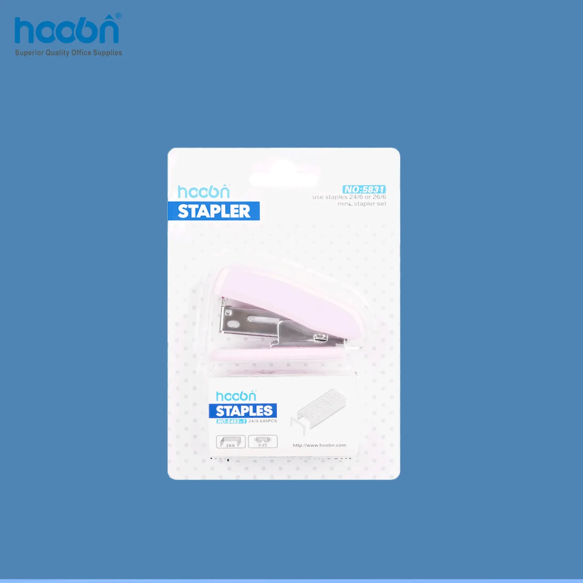 hoobn دباسه كارت +علبه دبوس