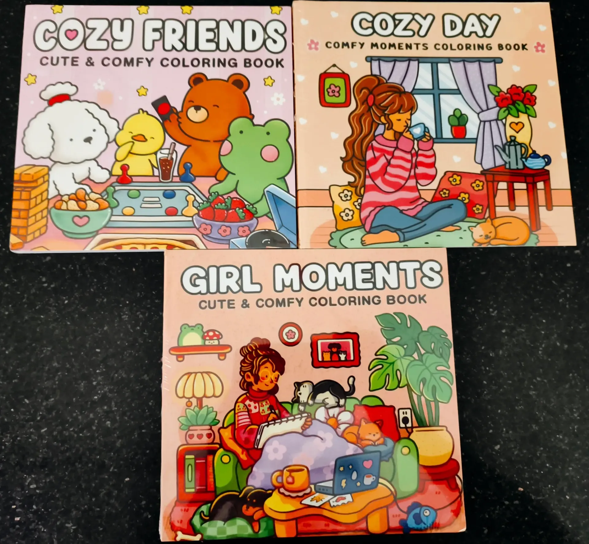 Cozy girl coloring book