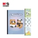 M&G Chenguang Panda and Bearlined Notebook, Portable Note-Taking, A5 Size, 40 Sheets