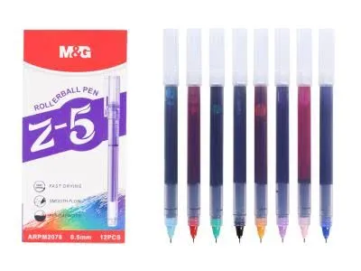 قلم رولر 0.5 بنفسجيM&G Liquid Roller Gel Pen Pipe Tip 0.5mm Z-5