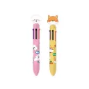 قلم جاف 6 لون Puppy party Ball point 6 color pen