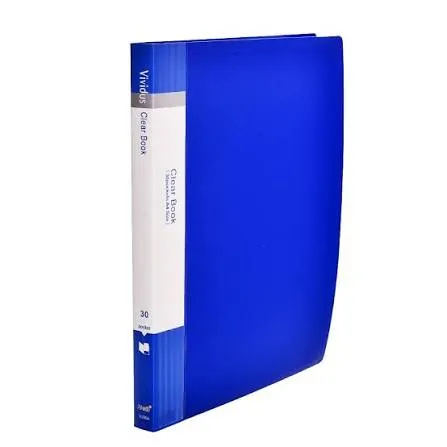 Portfolio HUIJIN File Clear Book 20 Pocket A4 Document Organiser Folder