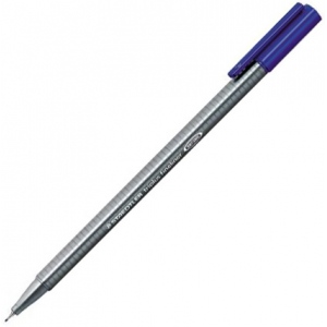 Staedtler 334 Triplus Fibre Tip Pen 0.3mm Blue Box 10