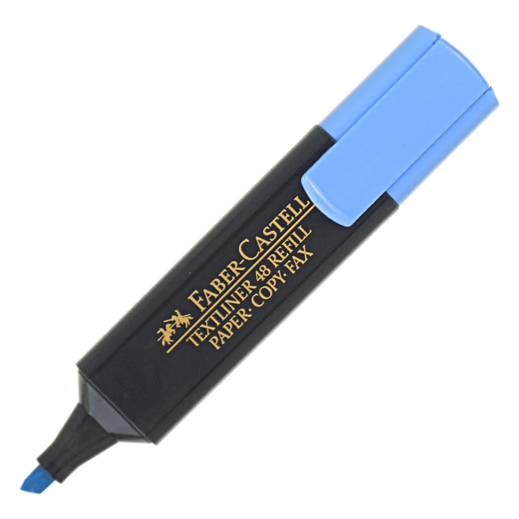 highlighter Faber Castell سماوي