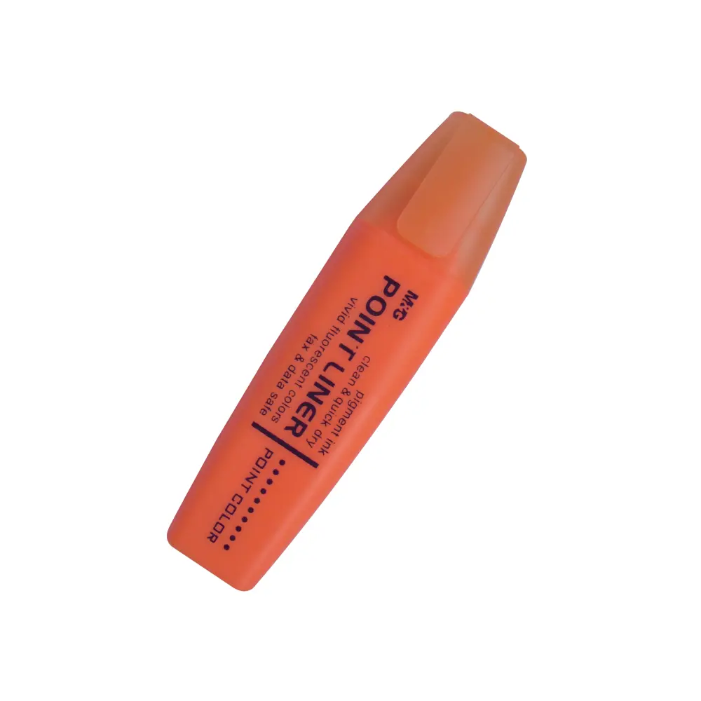 highlighter orange neon