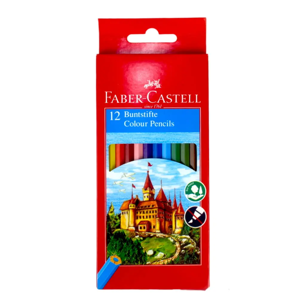 الوان خشب فابر كاستل - 12 لون طويل Faber Castell 12 Color 