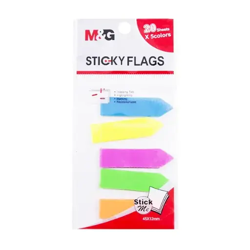 [M&G] Colored Sticky Flags -  20sheets - 5 colors فواصل