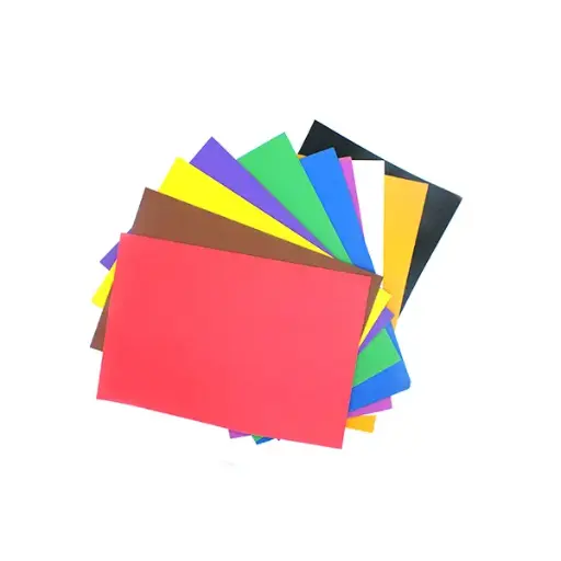 A4 فوم مط عدد 10 الوان  Pack of Normal Foam-bag- 2m-Size A4