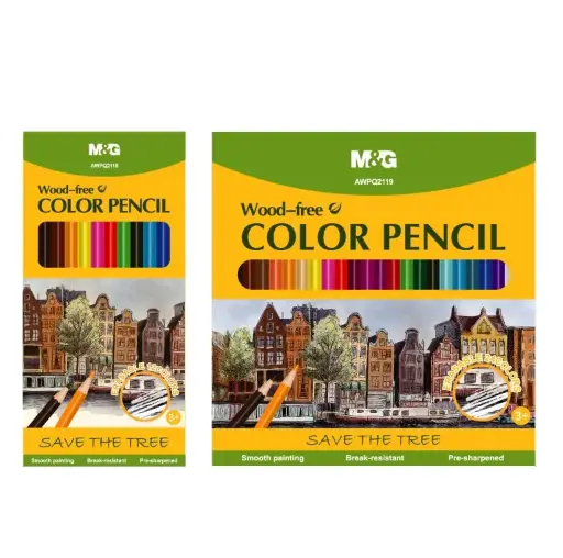 الوان خشب M&G 24 لون wood free