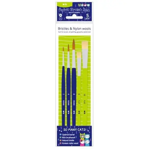 طقم فرش 2-4-8-10 M&G So many cats Brush Set 5 pcs