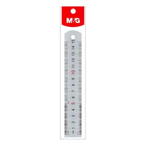 مسطره الومنيوم 15 سم M&G Aluminum ruler 15cm 