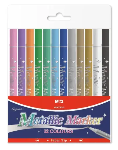 طقم ميتاليك M&G Metallic Color Marker set of 10 colors