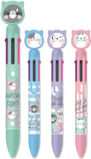 [M&G] قلم 6 لون M&G so many cats 