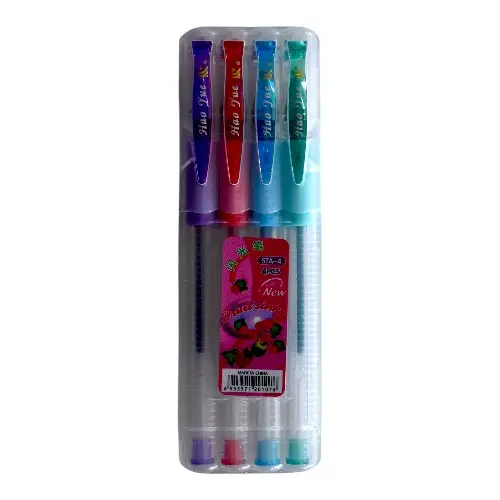 طقم قلم برونز 4لون Bronz Gel pen set 