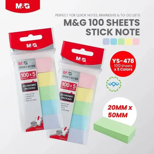 [M&G] فواصل ملونه pastel M&G ورقيه 