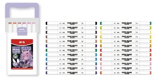 طقم فنون 24 لون M&G marker pen set 