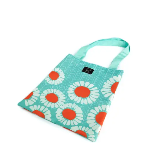 [Dot gallery]  White Flower tote bag