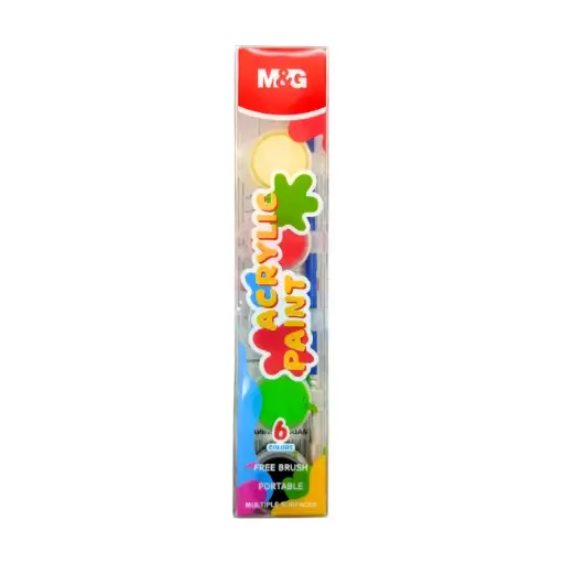[M&G] طقم الوان اكريليك 6 لون  Acrylic paints 4 ml 